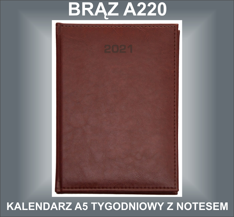 Kalendarz A5 Tygodniowy z notesem NEBRASKA