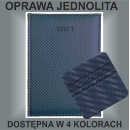 Kalendarz A4 Dzienny 360 STR. OPRAWA GRAFITE